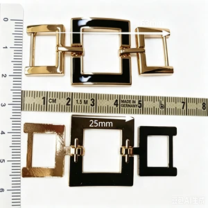 Alloy Metal Gold Woman Lady Shoes Swimwear Chain Buckle Hardware Bikini Strap Connector Buckle For Clothes Bag Decorative