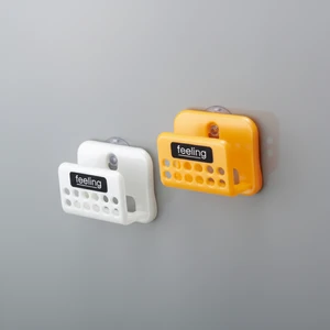 Inomata Tangerine Wall Storage Sponge Holder