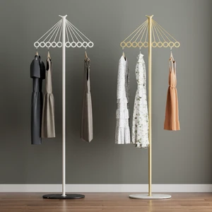 Creative umbrella coat rack, simple multi-functional coat rack, light luxury bedroom floor-standing storage coat rack