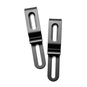 JH-Mech Universal Belt Clip Holster Easy To Use Versatile Heavy Duty High-Strength Black Stainless Steel Clip For Belt