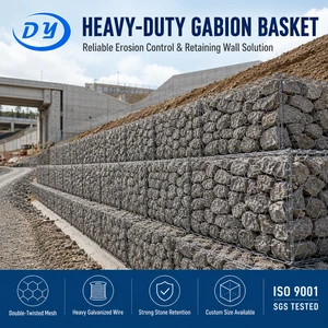 Factory Competitive Price 6*8cm Weave Gabion Boxes Galvanized Gabion Basket 2.2mm Gabion