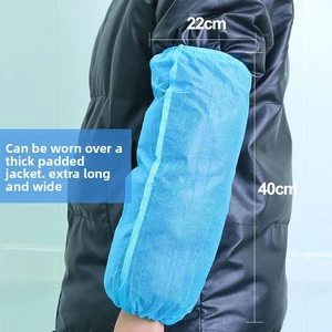 Disposable Non-Woven Fabric Protective Sleeves Wear-Resistant Thickened Breathable Dustproof Waterproof Stain-Resistant Custom