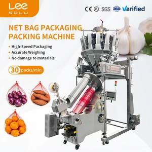 Automatic Mesh Bag Clipping Machine Onion Mesh Bag Making Machine Mesh Bag Tying Packaging Packing Machine