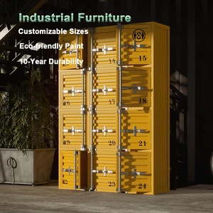 Commercial Grade Industrial Metal Locker Durability Reinforced Lock Rustproof Steel Employee Storage Cabinet for Mall Gym Use