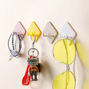 Strong Double Hook Coat Rack with Creative Suction Cup Non-Punching Wall Hanging Metal Steel for Bathrooms Made Durable Plastic