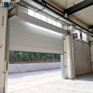 Hot Selling Double Layer Stable Top Hanging Sectional Door Commercial Long Lasting Top Hanging Stacking Garage Door For Logistic