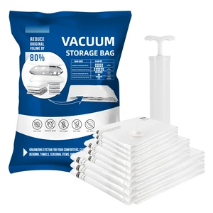 Clothing Vacuum Storage Bag Moisture-Proof Comforters and Blankets Space Saver Vacuum Compression Zipper Storage Bags