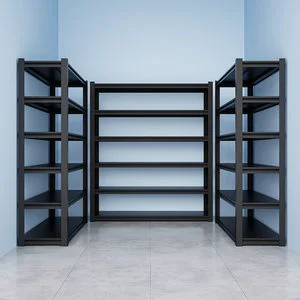 Organized Garage Storage Shelving Units with Ventilated Design