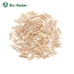 Hot Sell Nature Mini Wood Clothespins Clip Wooden Peg for Pictures
