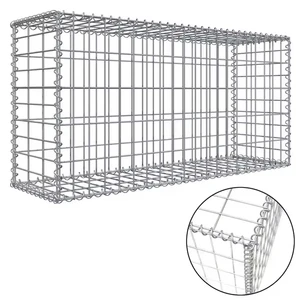 Stone Cage Gabion Basket Welded Type 1x1x1m 2x1x1m For Garden Wall Retaining Landscaping Decoration Planter Box Outdoor