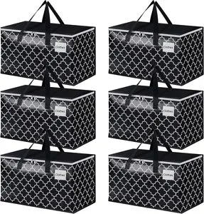 Factory Extra Large Tool Bag Moving Bags With Zipper Carrying Handles and Tag Pocket Moving Supplies for Space Saving-Totes for