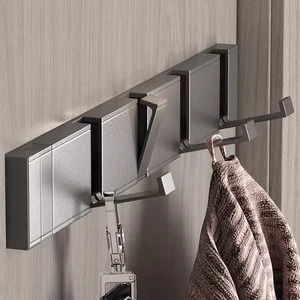 Single-Tier Collapsible Metal Wall Hanging Hook Multifunctional Novelty Hook For Home Storage For Living Room Or Kitchen
