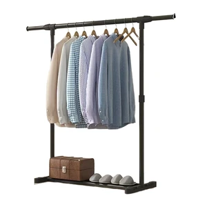 Stainless Steel Foldable Wall Coat Hanger Rack for Home & Clothing Store Pants Storage Floor Standing Coat Rack