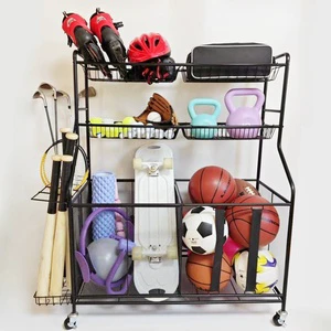 Sports Equipment Garage Organizer Storage Rack