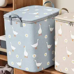 Household Large Capacity Quilt Storage Box, Non-Woven Clothing Moving Luggage Bag, Foldable Wardrobe Quilt Storage Bag