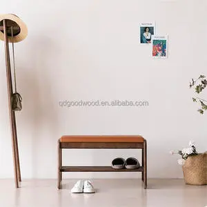 Modern Entry Shoe Cabinet Bamboo Shoe Rack Shoe Stool With Storage Function For Bedroom Apartment Hotel Living Room