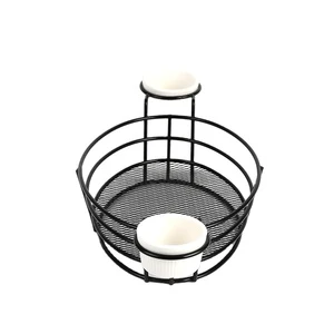 Wire Mesh Basket Kitchen Cabinets Metal Wire Food Storage Bin Basket with Small Moq