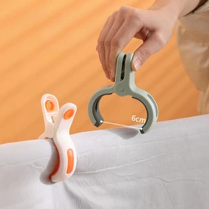 Household Windproof Heavy Duty Plastic Clothes Pins for Drying Clothes, Wind-proof and Anti-slip Hangers, and Hangers