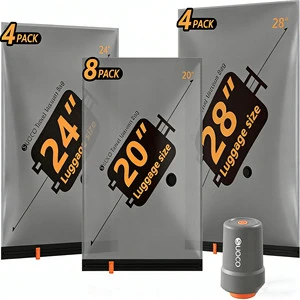 Amz Hot Travel Foldable Flexible Vacuum Compression Clothing Storage Bag for Wardrobe Seal Bag for Home Clothing Luggage Storage