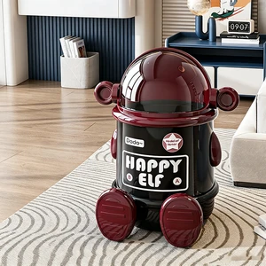 Plastic PP Kitchen Wastebasket Paper Basket Recycle Waste Garbage Dustbin Trash Container Can Bin for Bathroom Hotel Living Room