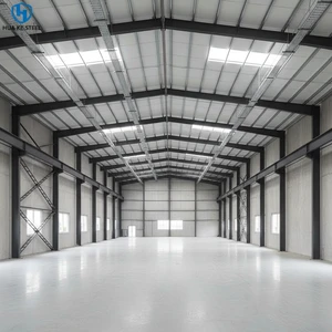 Prefab Steel Garage Steel Frame Structure Metal Warehouse Buildings Low Cost Easy Assemble