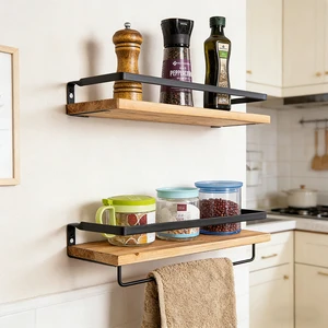Detachable Handicrafts Modern Wooden Rack Retail Display Racks Solid Wood Wall Storage Rack
