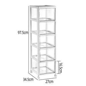 Five-layers Cabinet Combined Drawer Component Boxes Home Organizer Storage Boxes Supplies