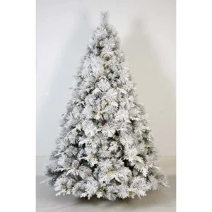 OEM ODM Factory Bulk Wholesale Supply Custom PE PVC Snow Flocked Christmas Tree Indoor Home Commercial Decorate Christmas Tree