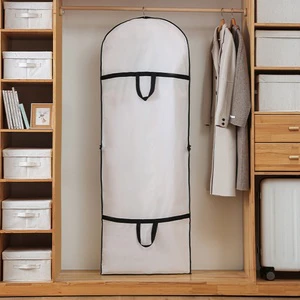 Clothing Dust Cover, Wedding Dress Hanging Pocket, Foldable Moisture-proof Suit Dust Bag