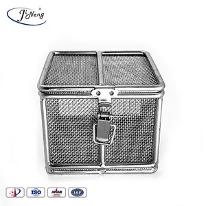Stainless Steel 304 Metal Wire Baskets Plain Weave with Corrosion Resistance Polished Finish for Screens and Filters