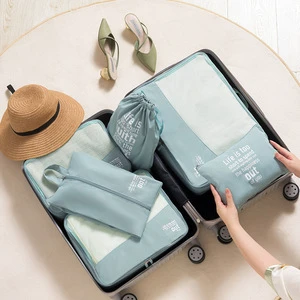 Travel Classification Multifunctional Travel Storage Bag 6-piece Set of Clothes, Shoes, Storage Bag, Luggage, Clothing Sorting