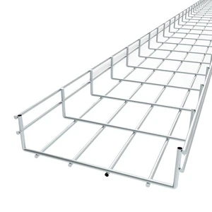 Hilti Factory Galvanised Steel Wire Mesh Basket Cable Trays (Straight Or For Type O OEM) Industrial Construction Use