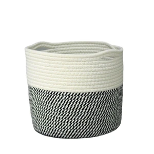 Multi-purpose Cotton Rope Woven Basket Desktop Storage Basket Laundry Basket