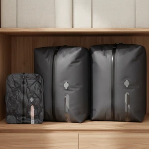 Yuanfeng Moisture Proof Sealed Airtight Zipper Vacuum Compressed storage bag For Travelling Outdoor