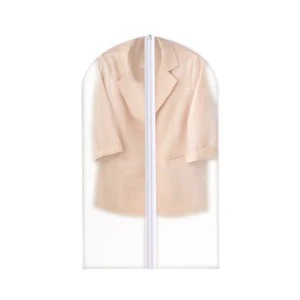 CBG09 PEVA Clothes Dust Cover with Zipper, Washable Dustproof Clothing Hanging Bag Coat Protective Cover Wholesale