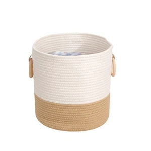 KUYUE Cotton Rope Woven Storage Basket Debris Storage Basket
