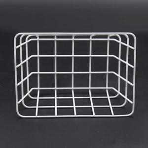 Colorful Coated Steel Wire Storage Basket Eco-Friendly Metal Construction for Drink/Food Organization and Utility
