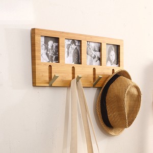 Multi-Functional Creative Bamboo Door Hook Piano Key Hanging Hanger Customized Size for Living Room Entrance Wall Mount Home Use