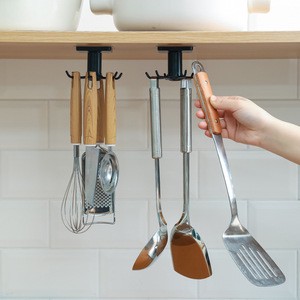 Kitchen Organizer Storage Kitchen Supplies Organizers Rotatable Rack Accessories Cabinet Organizer Hook up Storage Rack
