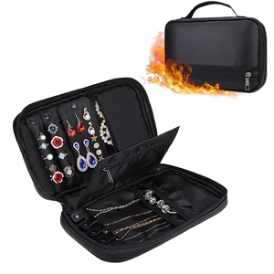 Custom Fire Resistant Fire Proof Jewellery Organizer Bag For Jewel