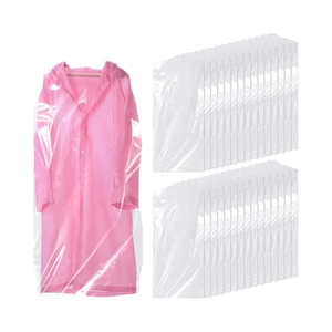 Plastic Dry Cleaning Bags Clear Dust-proof Garment Protector Covers for Clothes for Shirts Sweaters