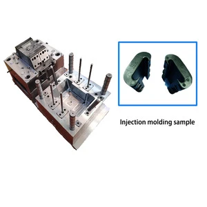 High Quality Steel Plastic Injection Mold For PA66 +40% GF Cable Clip / Wire Harness Clip /Power Line Clamp
