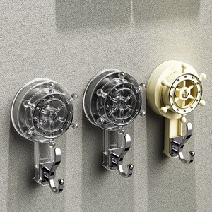 Creative Ship Rudder Suction Cup Hook Without Punching Multifunctional Storage Rack Towel Rack Bathroom Storage Kitchen Hook