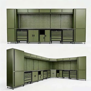 Modular Metal Tool Cabinet Set Pegboard Storage Rolling Garage Workshop Locker 12 Drawers Padlockable Industrial OBM OEM 3-Year