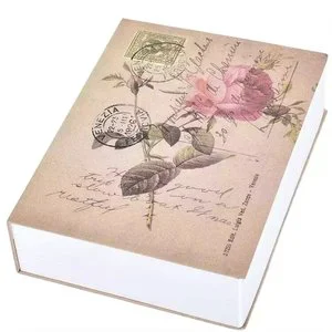 Hidden Iron Book Safe Secret Small Money Storage Box Cash Money Bank Box Password Box With Key Lock Password