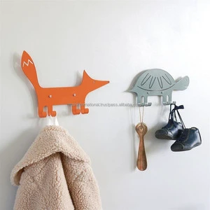 Animal Creative Wall Mount Decoration Cute Cat Hanging Adhesive Wall Hooks for Key Bags Towels Anti