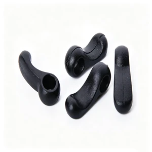 Curved Hook Shape Plastic Cord End Tips, Mini J-Shaped Drawstring Termination Hooks for Hoodie Cords