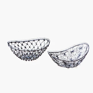 Eco-Friendly Iron Wire Flower Storage Basket-Chaman India Brand From Uttar Pradesh
