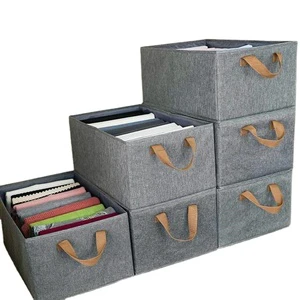 Large Capacity Undivided Clothing Storage Box With Steel Frame Support, Foldable and Organized Storage Box