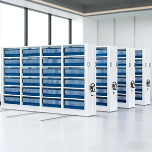 High Density Storage Cabinet Dense Rack Mobile Compactor Storage System File Compactor Hospital Mracking Mobile Shelving